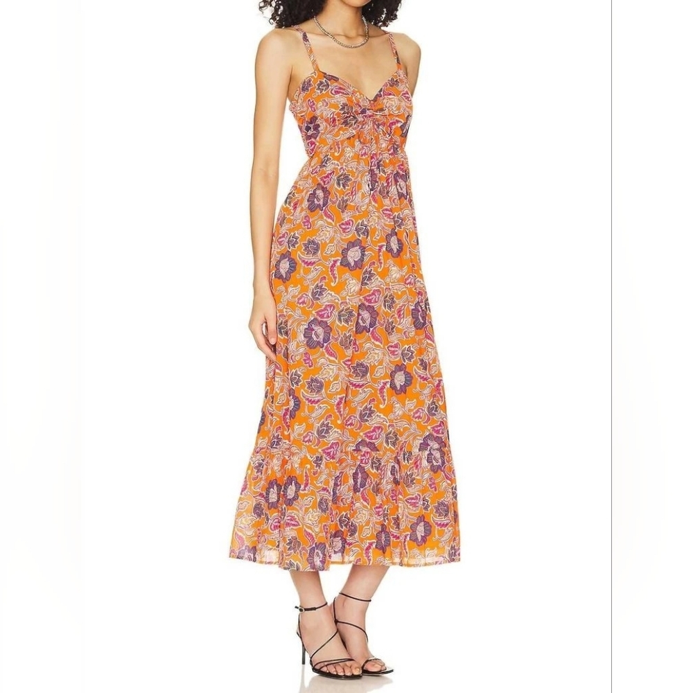 NWOT ANTHRO | $248 Oliana Floral Midi Dress